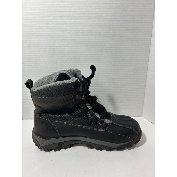 Timberland Waterproof gray Fur Lined Leather boots 10521 Black size 10 main image 4